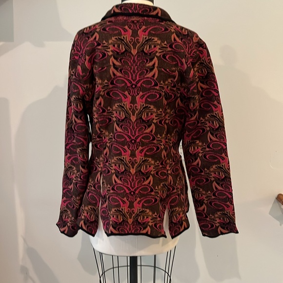 Free People Sammie Blazer Jacket M jacquard knit - Picture 6 of 9